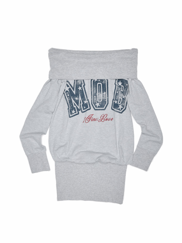 Off-Shoulder Printed Bodycon Dress