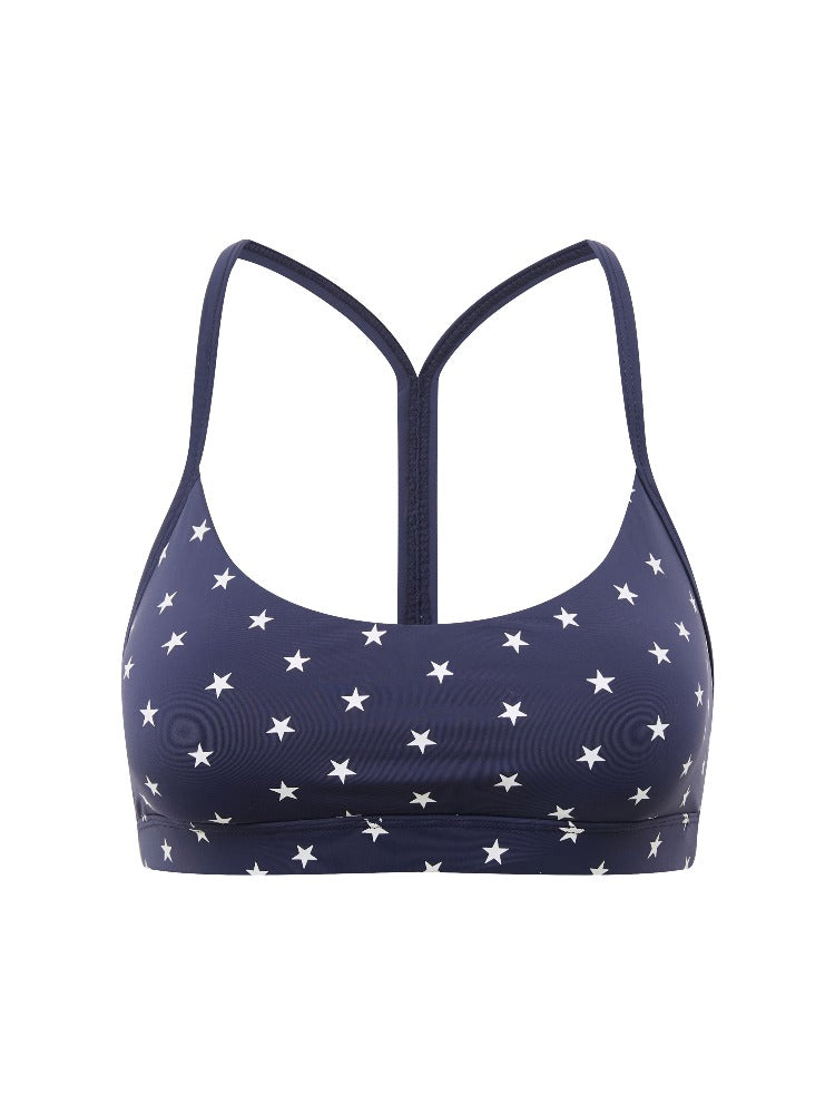 Star Print Sports Bra