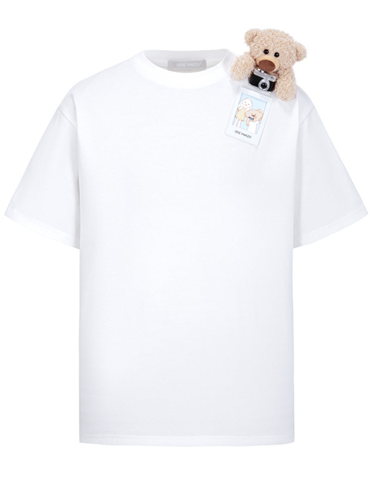 Short Sleeve Fashion Casual Solid Color Round Neck T-shirt