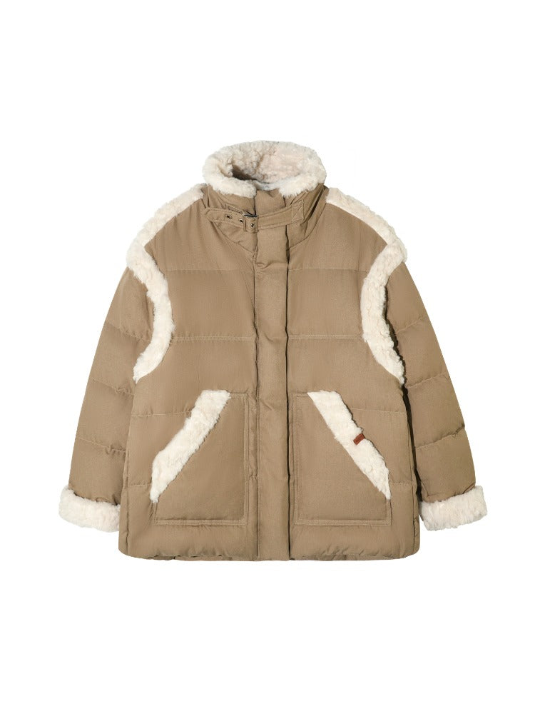 Sherpa Panel Down Jacket