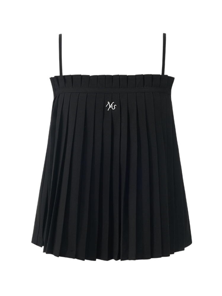 Accordion Pleated A-Line Loose Vest Sling