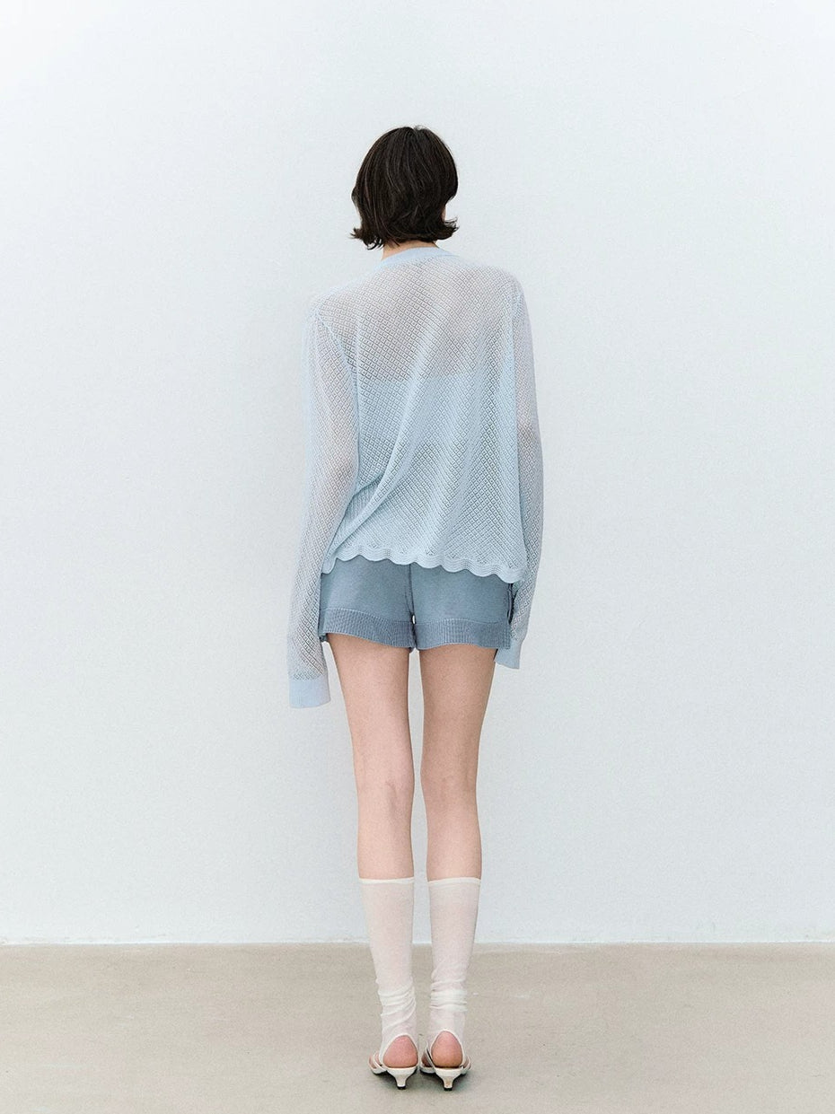 Openwork Knit Set