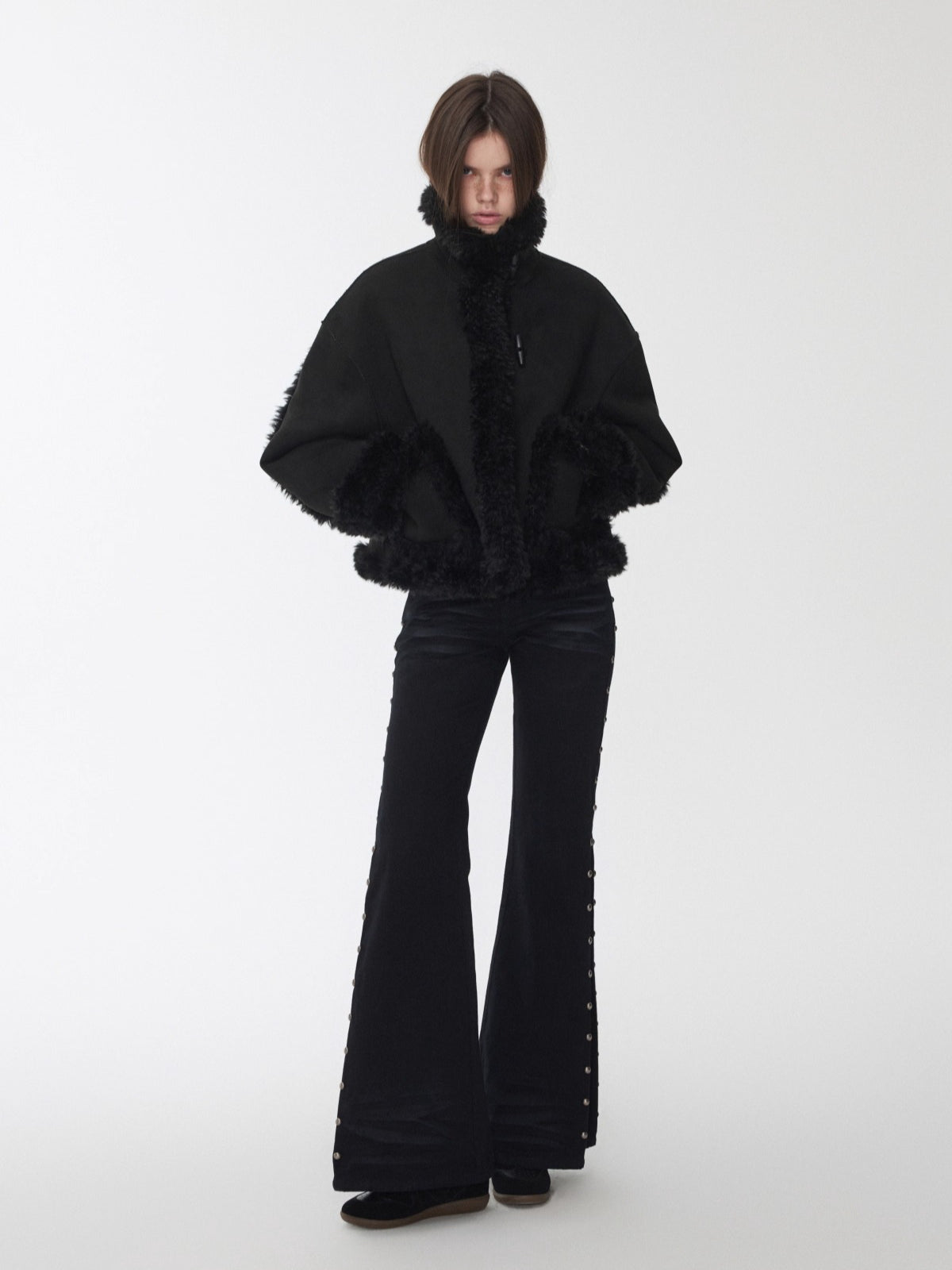 Reversible Shearling Suede Jacket