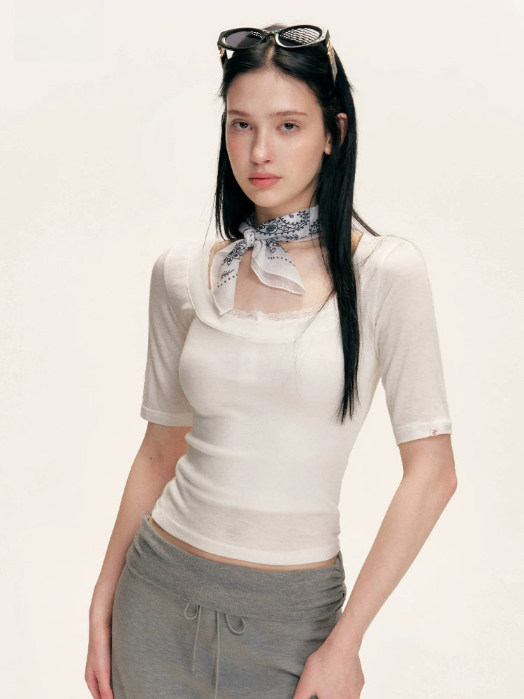 Square Neck Lyocell Tee