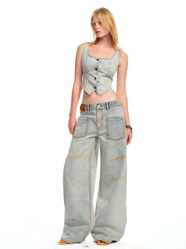 Washed Reversed - Pocket Jeans