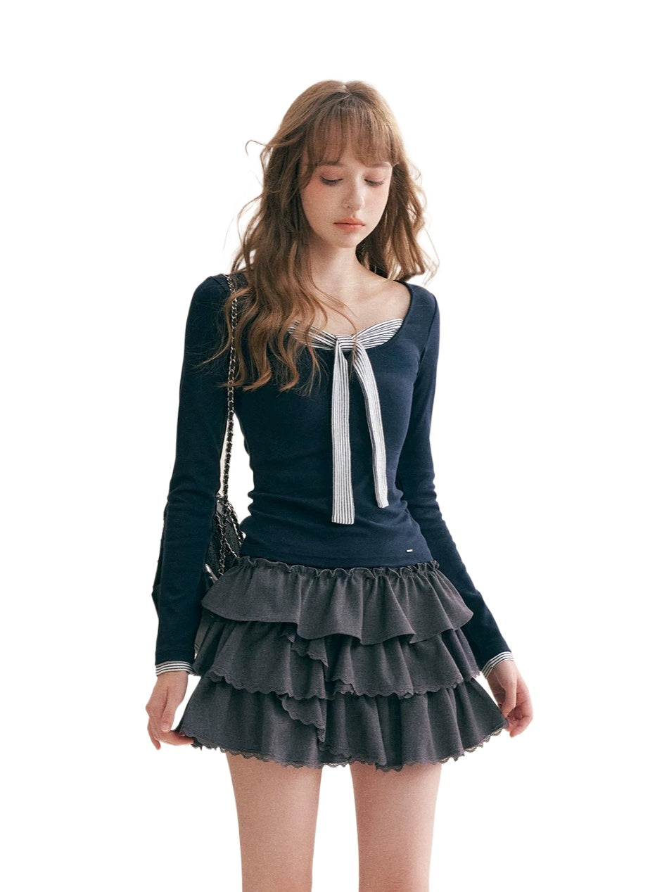 Striped Tie Top