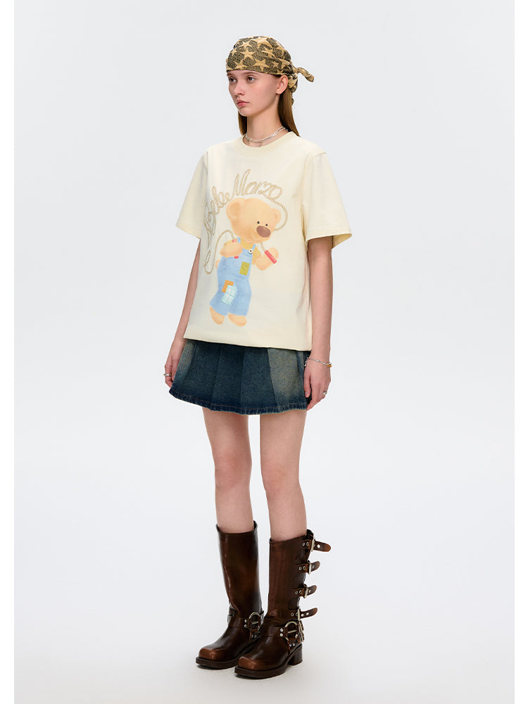 Skipping Bear Crew Neck T-shirt