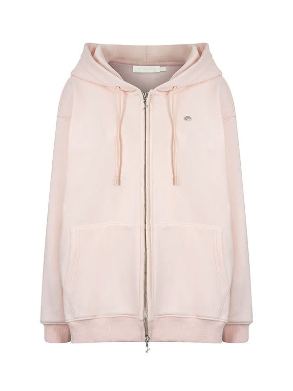 Pink & Blue Organic Fleece Hoodie