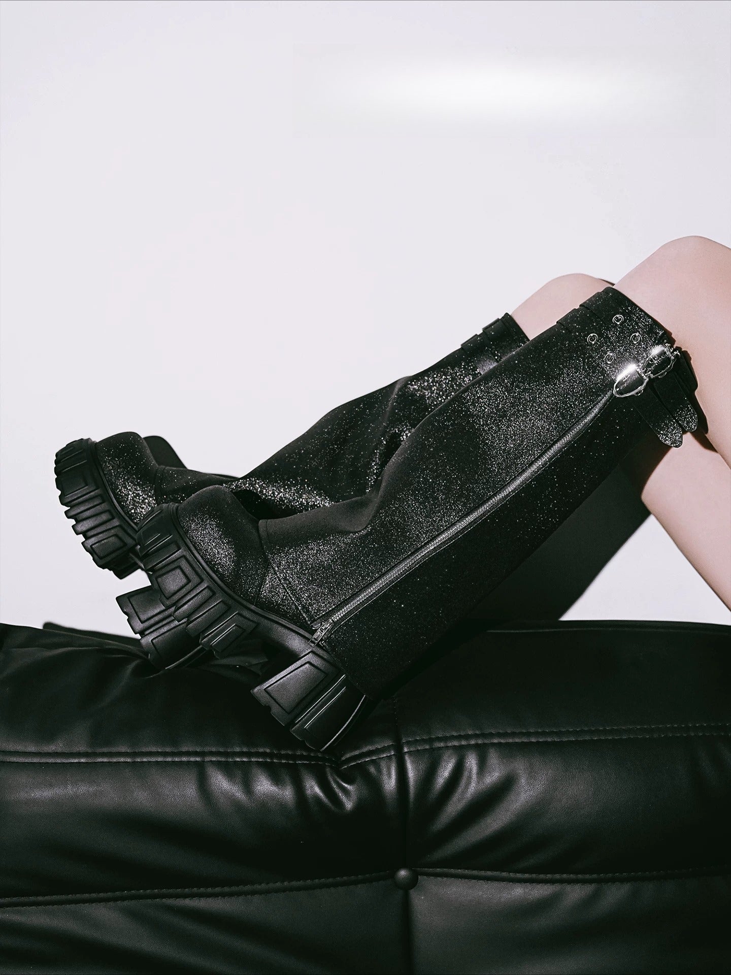 Starry Platform Boots