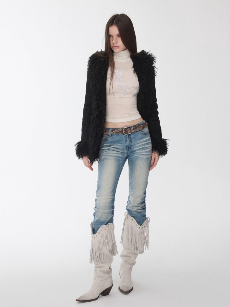 Crystal-Embellished Turtleneck