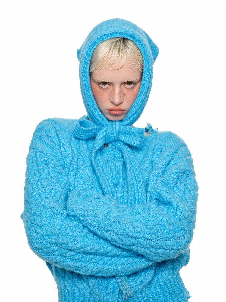 Cable Knit Cardigan & Skirt Set