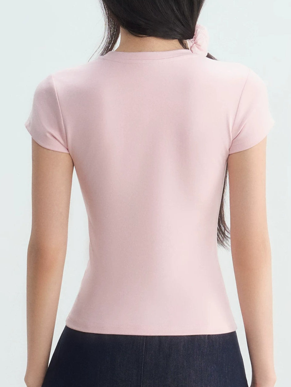 Pink Leopard Print Tee