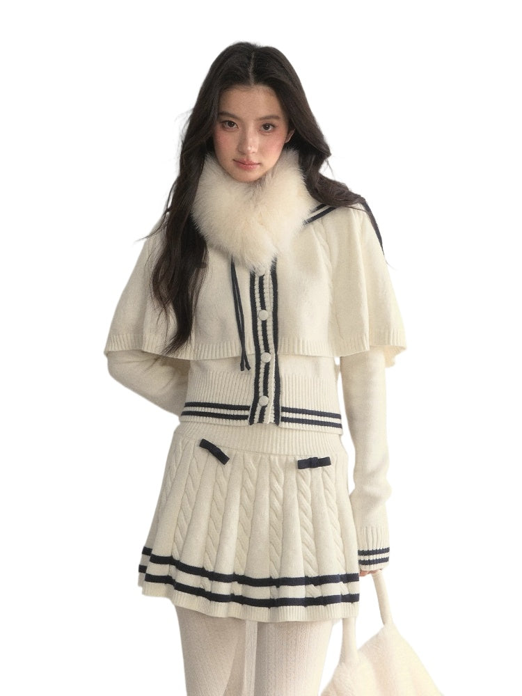 Cable Sailor Cape & Skirt Set
