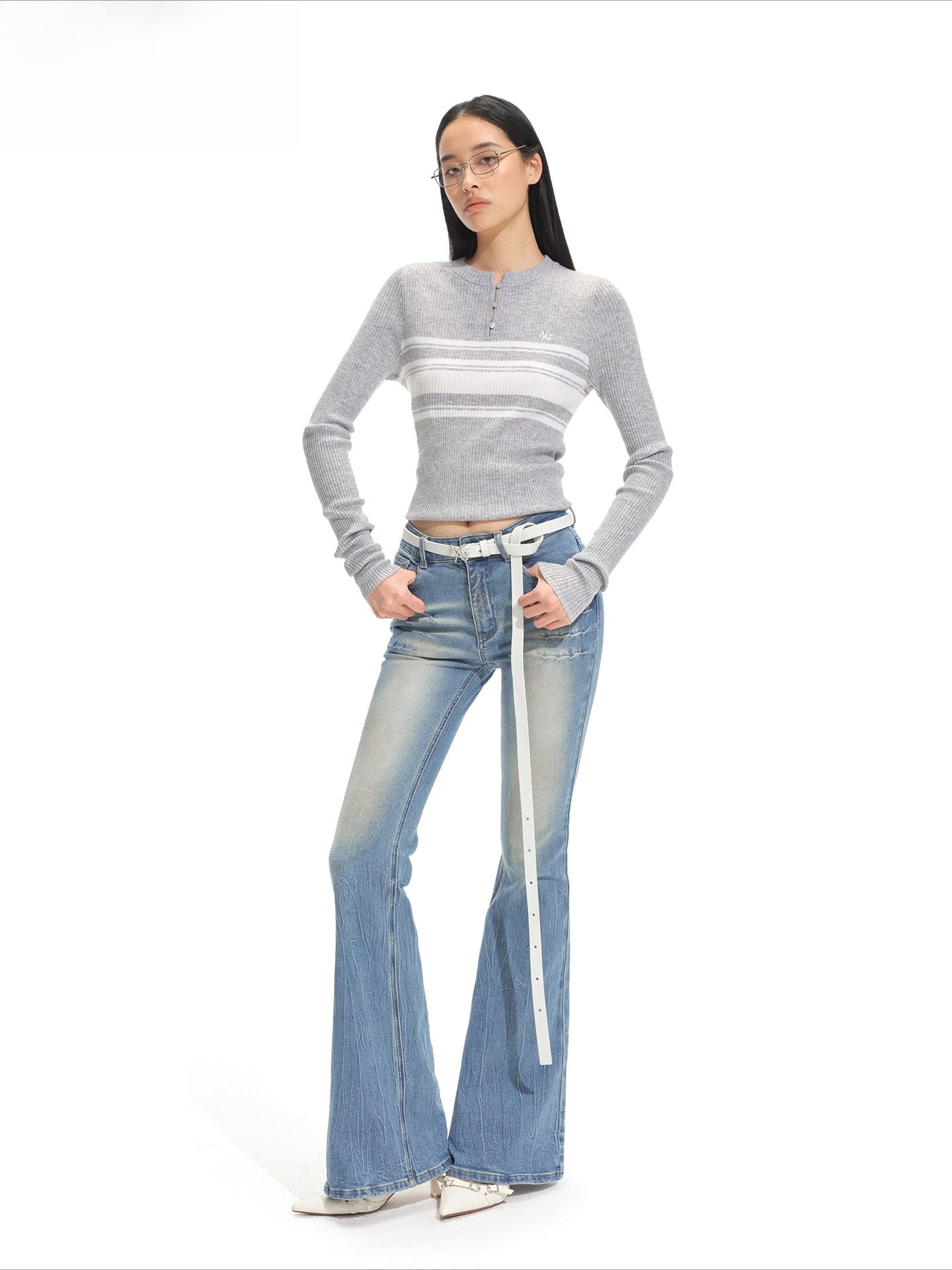 Bayside Stripe Knit Cardigan