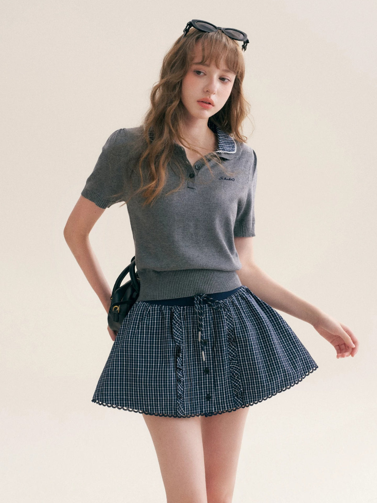 Wool Polo Knit Set