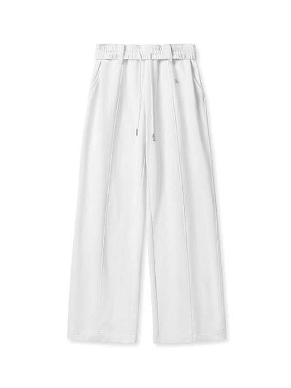 White & Blue Volcano Washed Denim Pants