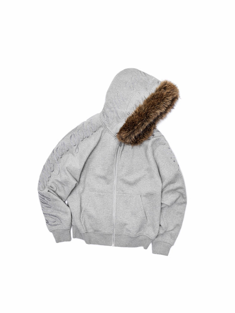 Script Embroidery Hoodie Sweat Set