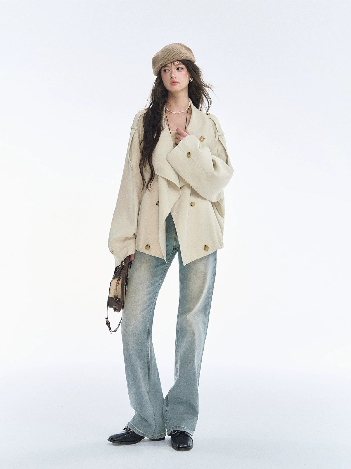 Double Breasted Short Jacket