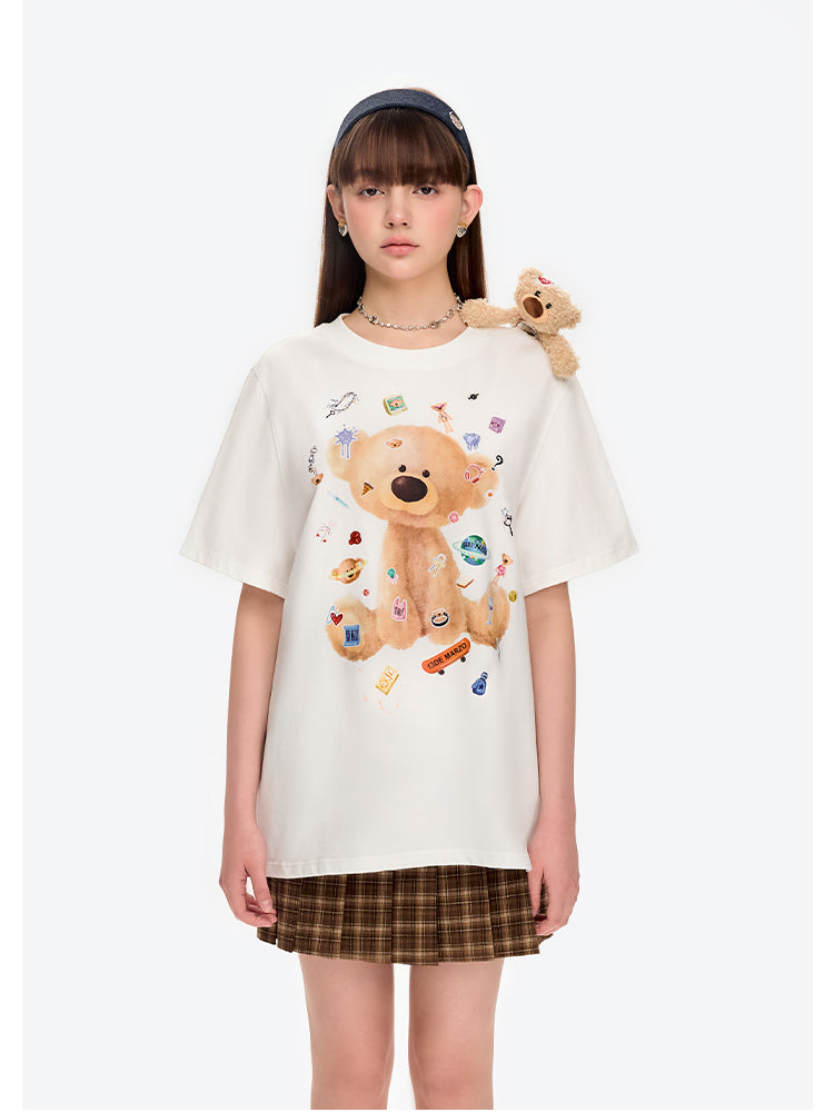 Patched Bear Cotton T-shirt