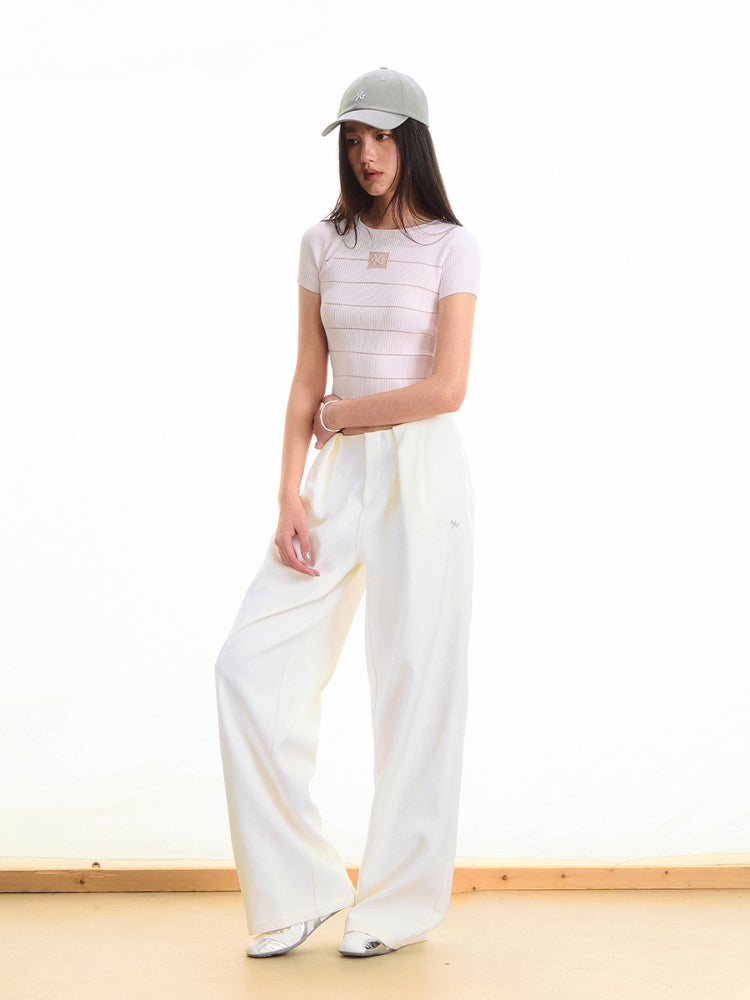 3D Pleated Suit Pants