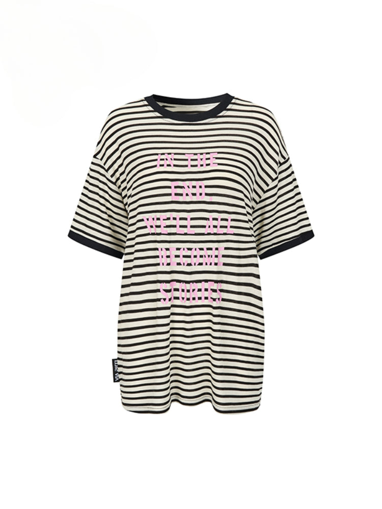 Floral Print Round Neck Short-Sleeve T-shirt