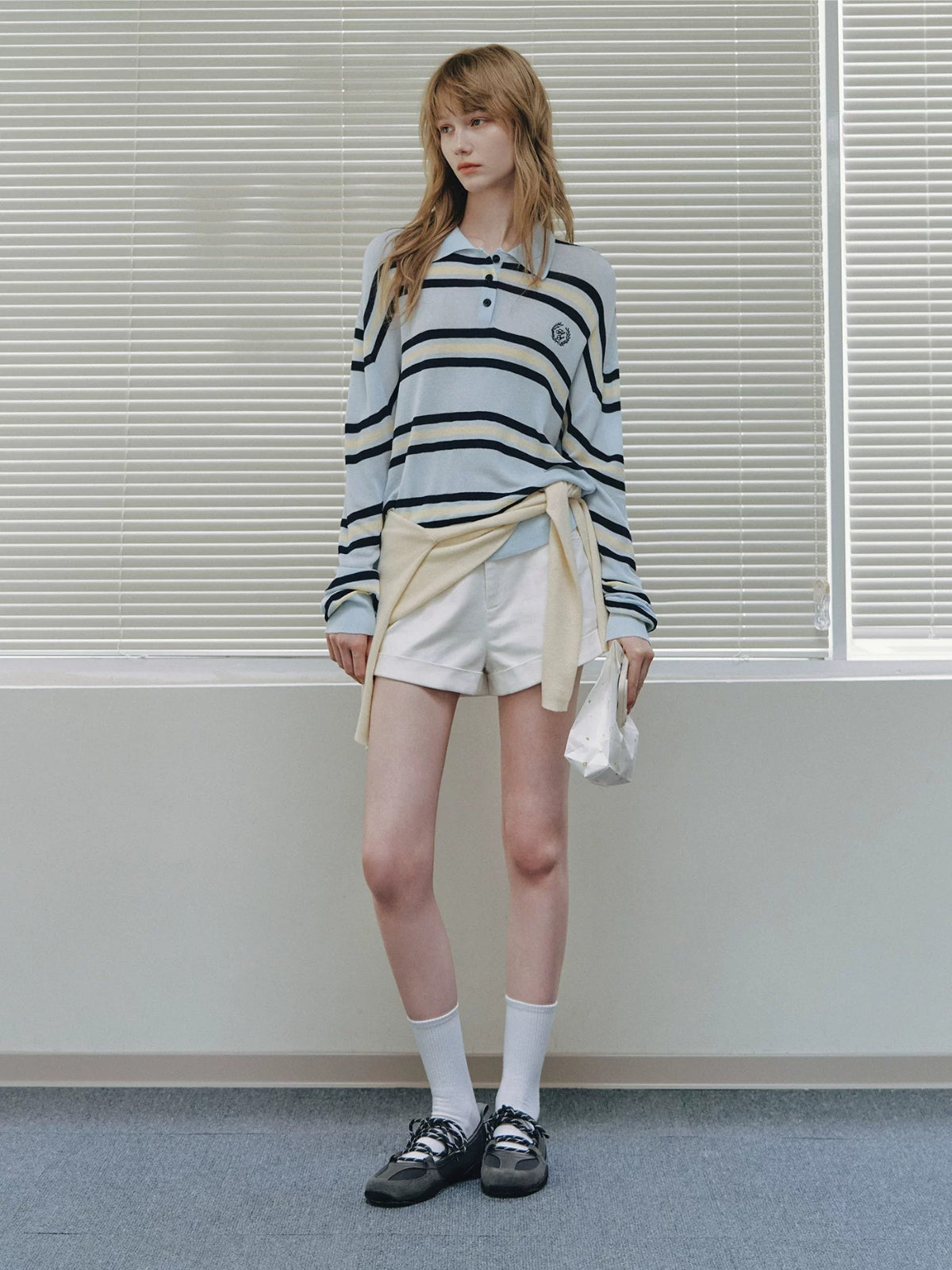 Striped Polo Top Set