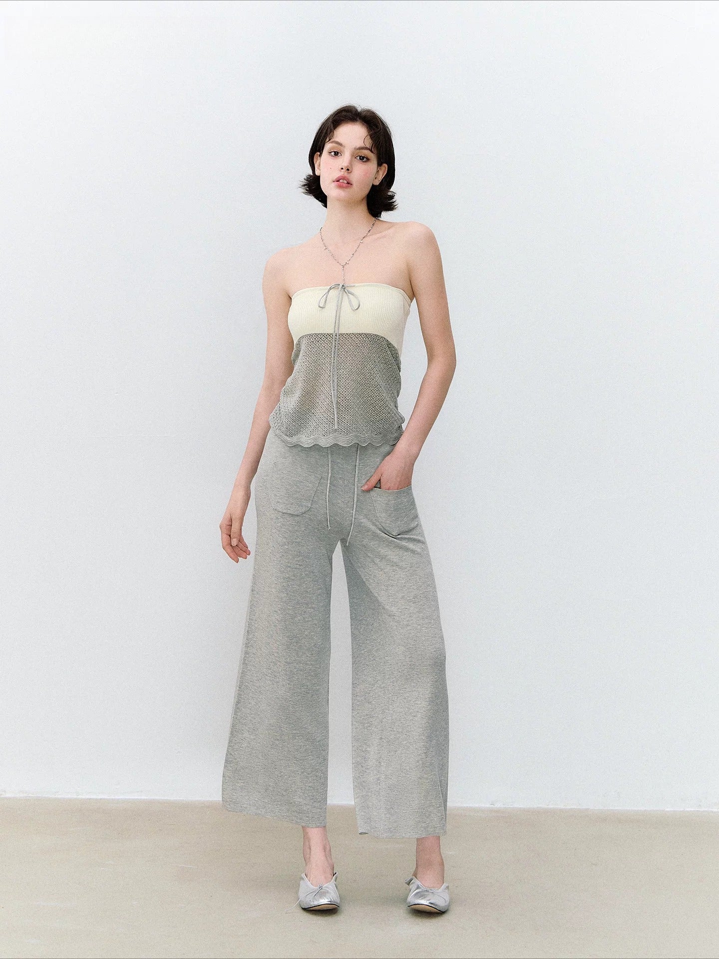 Openwork Knit Set