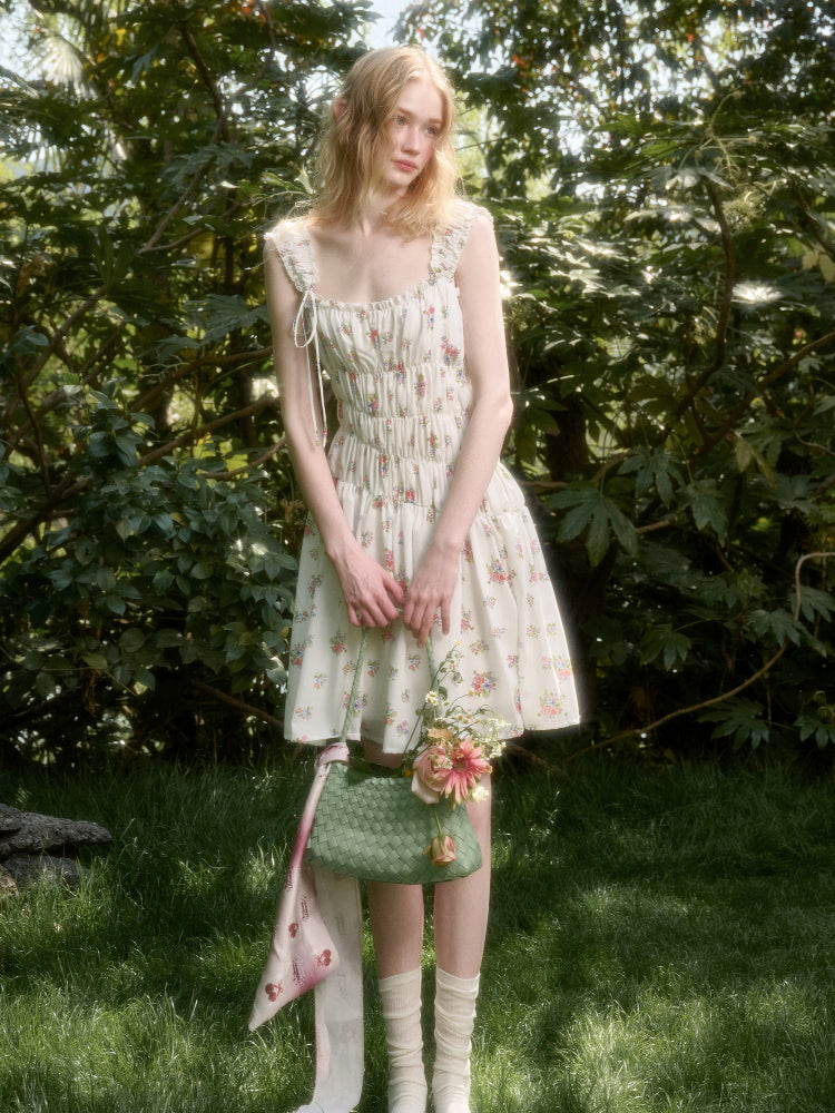 French Relaxed Old Money Floral Dress