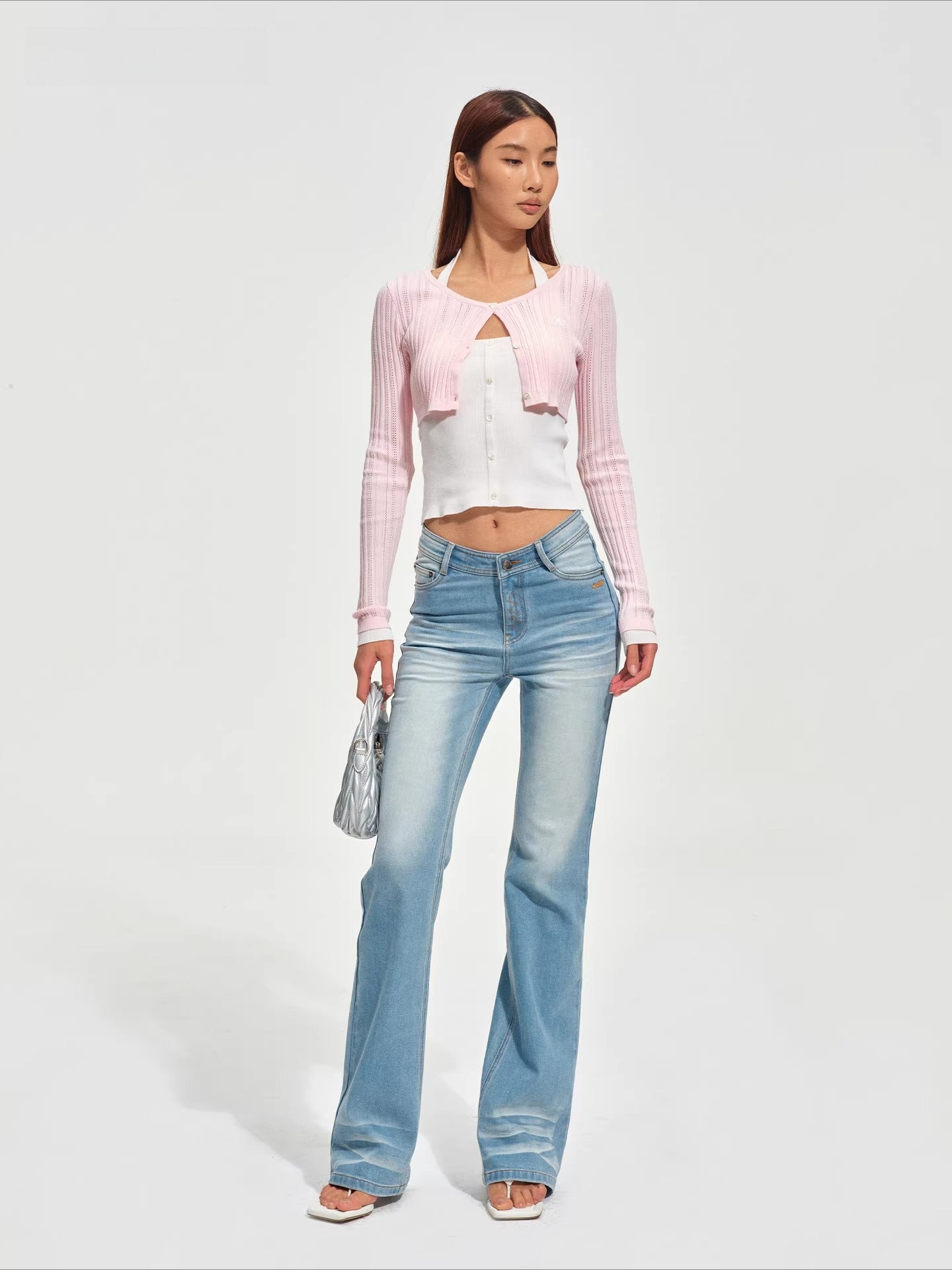 Ballerina Knight Layered Halter Knit Cardigan