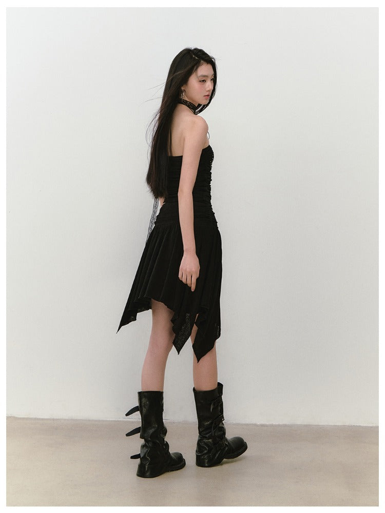 Star Beaded Ruffled Bandeau & Skirt Set