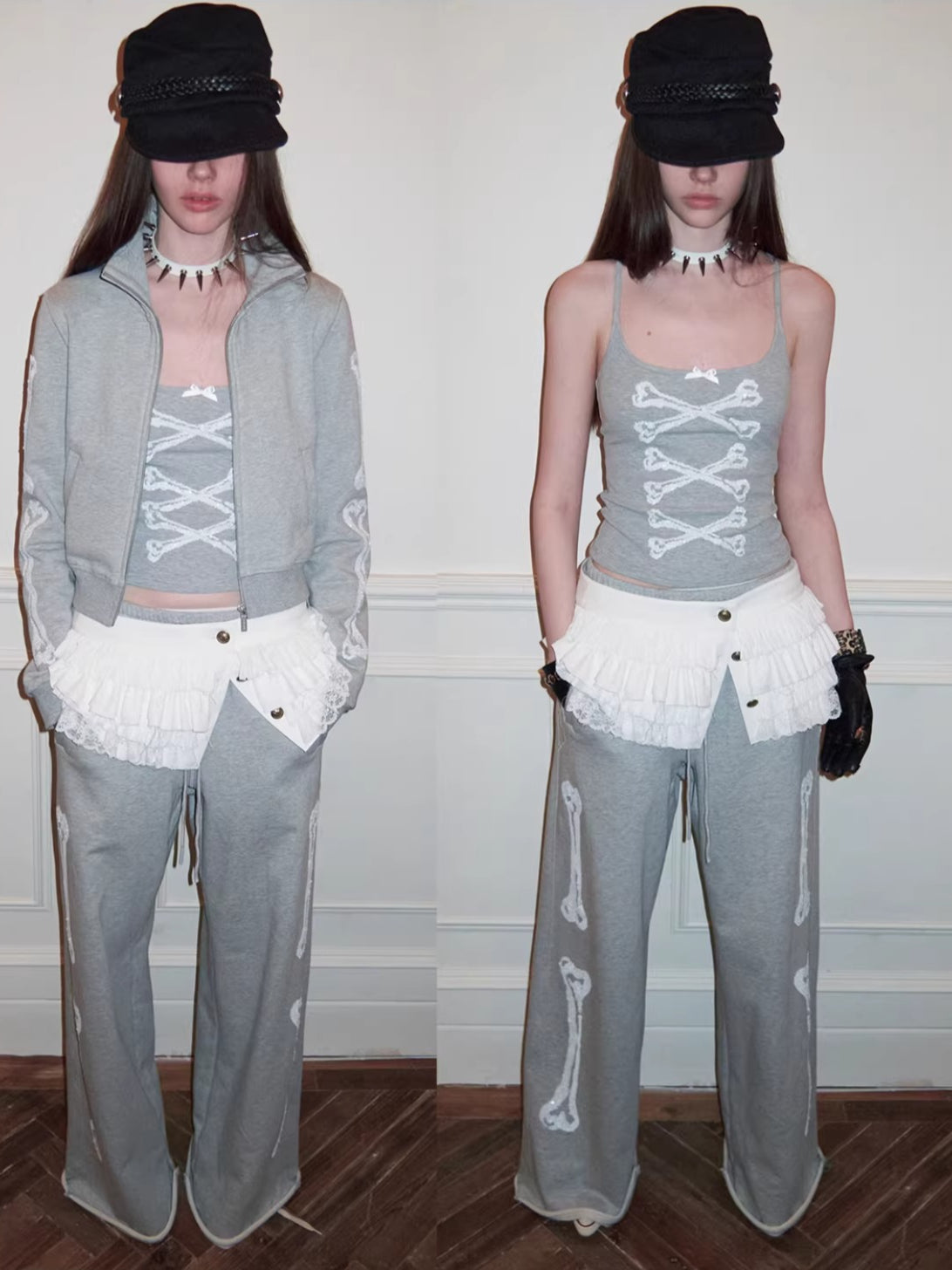 Sequin Bone U-Neck Tank Top