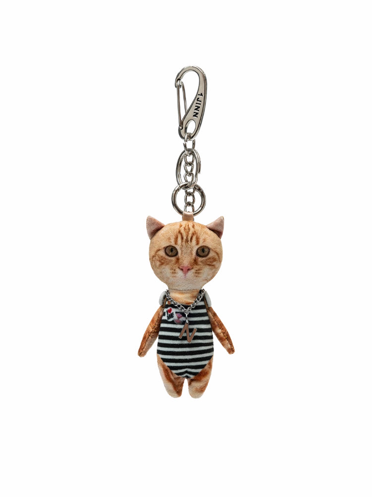 Funny 3D Cat Doll Bag Charm