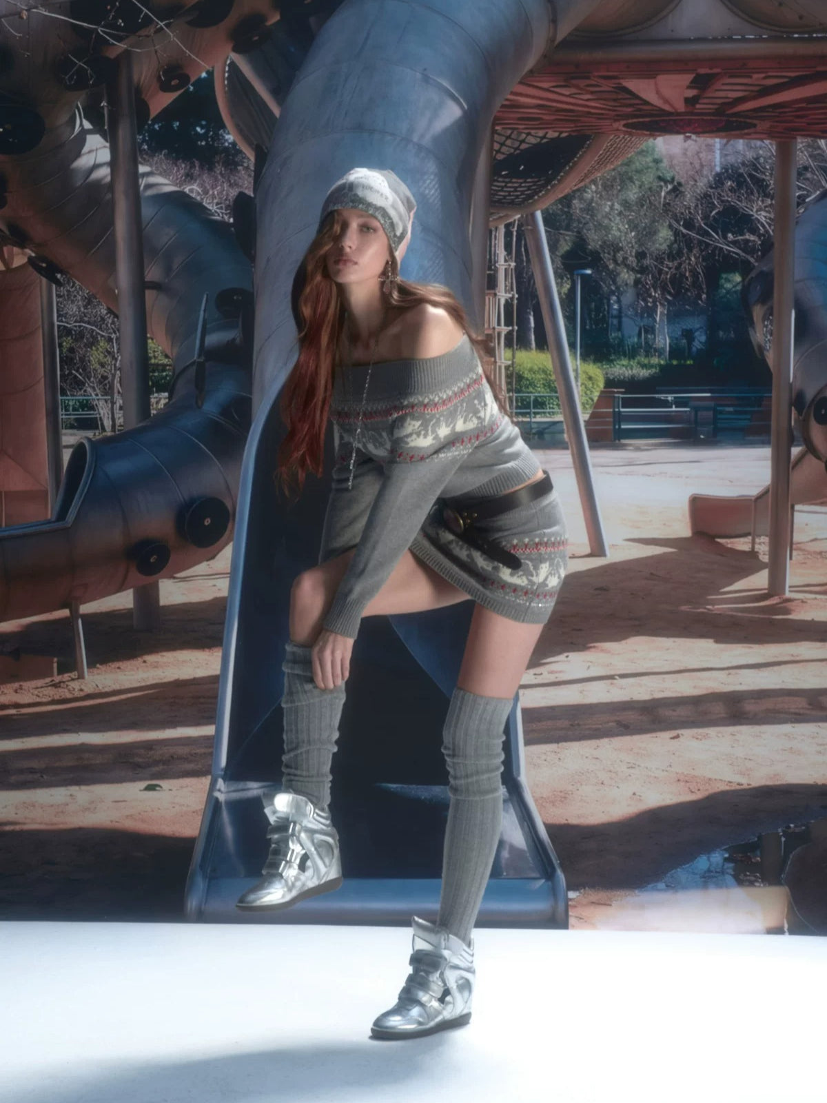 Slouchy Ribbed Knit Leg Warmers