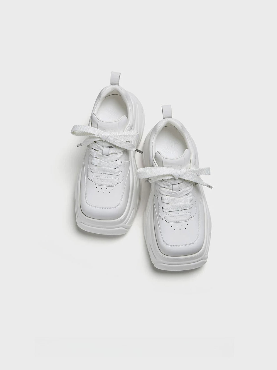 Square Toe Platform Sneakers