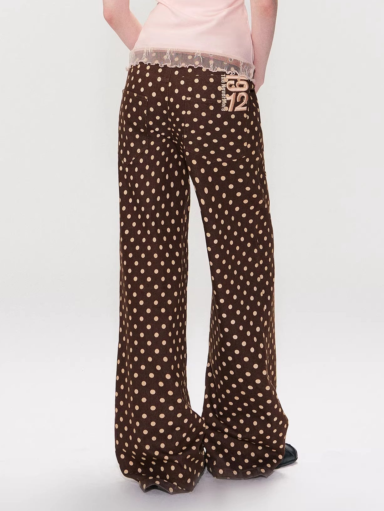 Brown Polka Dot Jeans