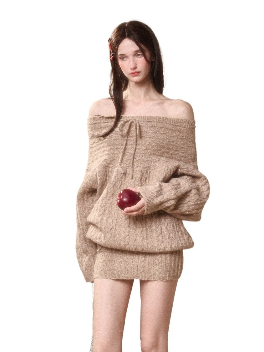Little Deer Wool Cloud Knit Sweater & Skirt/Shorts Set