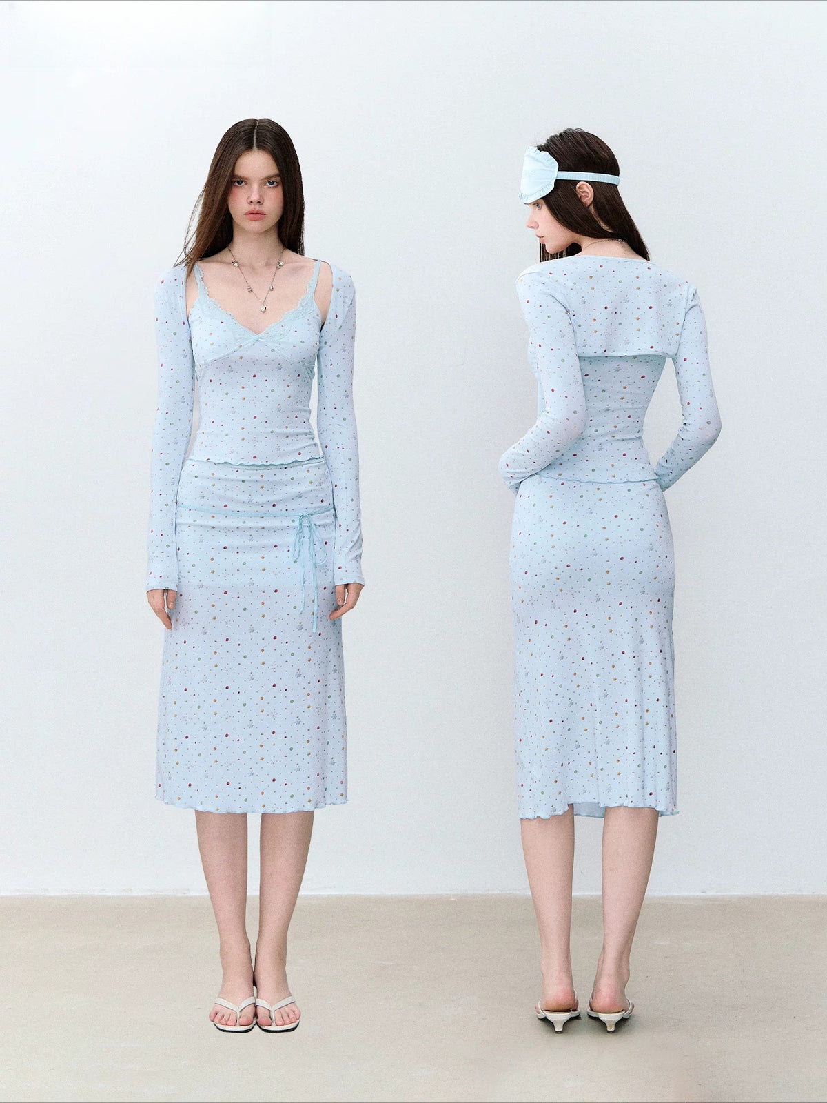 Fruit Print Three-Piece Set