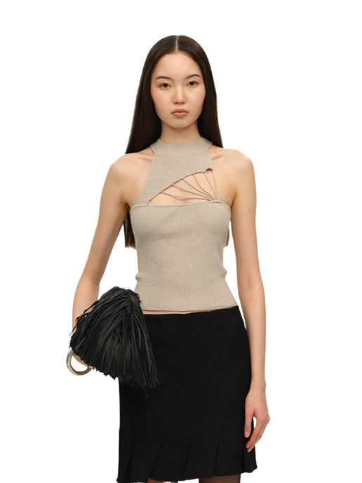 Tri-Color Textured Knit Pullover