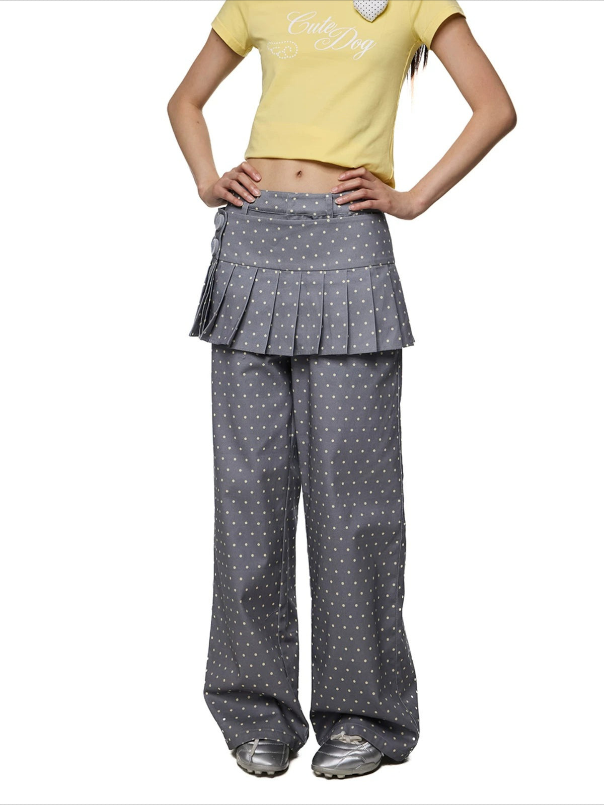 Detachable Polka Dot Pants