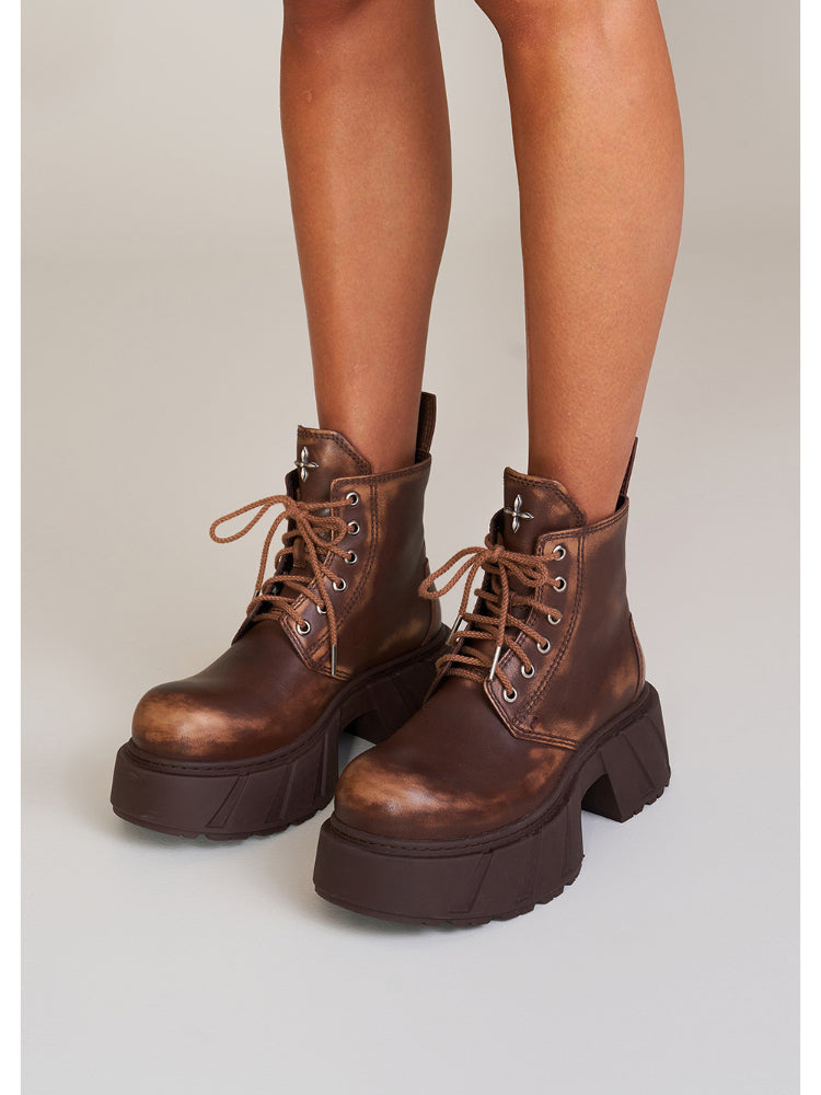 Future Mirage Leather Rider Boots Snow Mountain