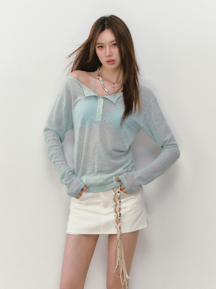Imitation Acetate Sun - Protection Cover - Up T - shirt