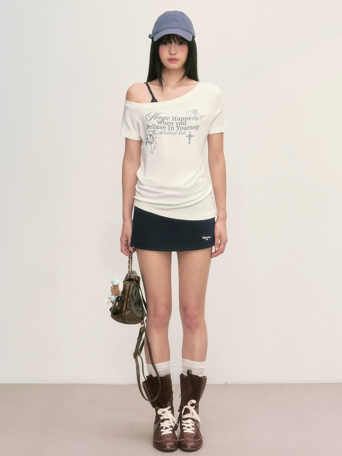 Cupid Print Layered Tee