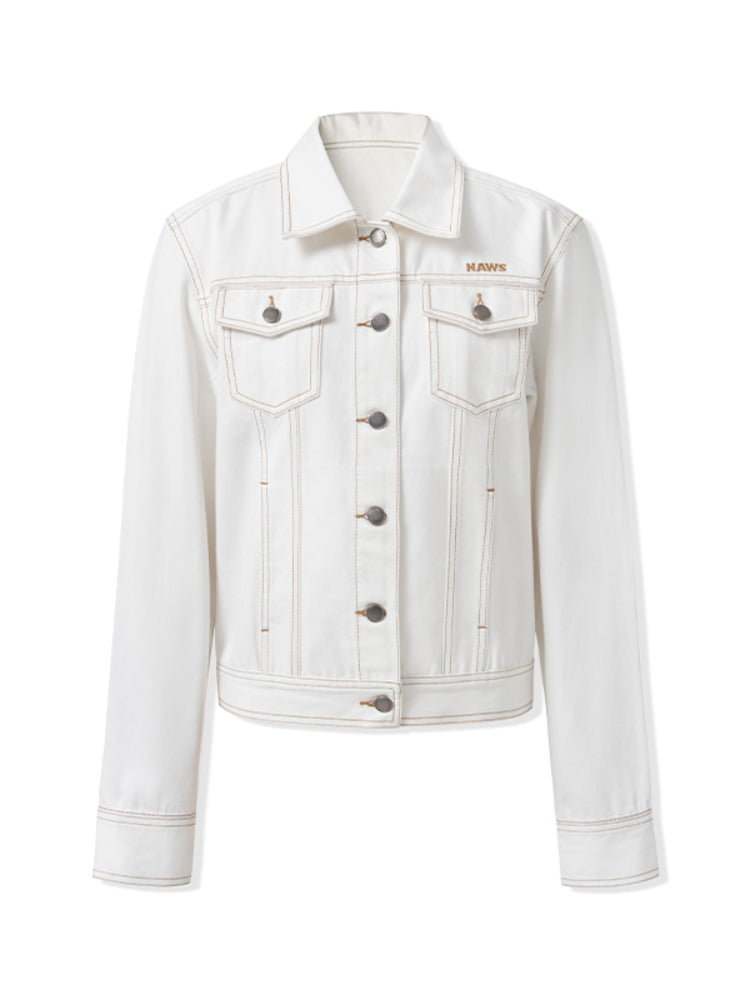 Relaxed-Fit Vintage Denim Jacket