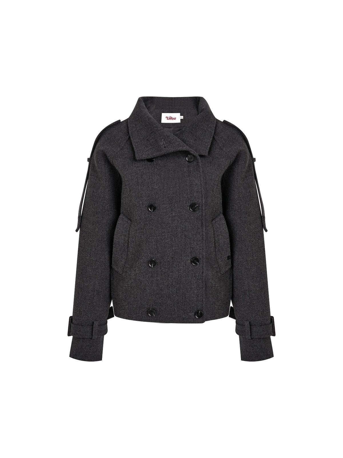 Vintage Double Breasted Stand-Collar Jacket