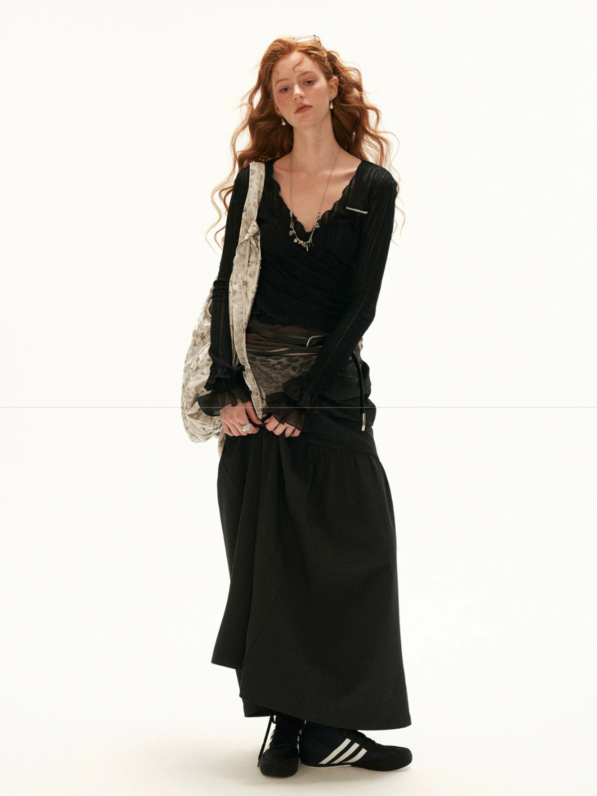 Lace Trim Wrap Knit Cardigan