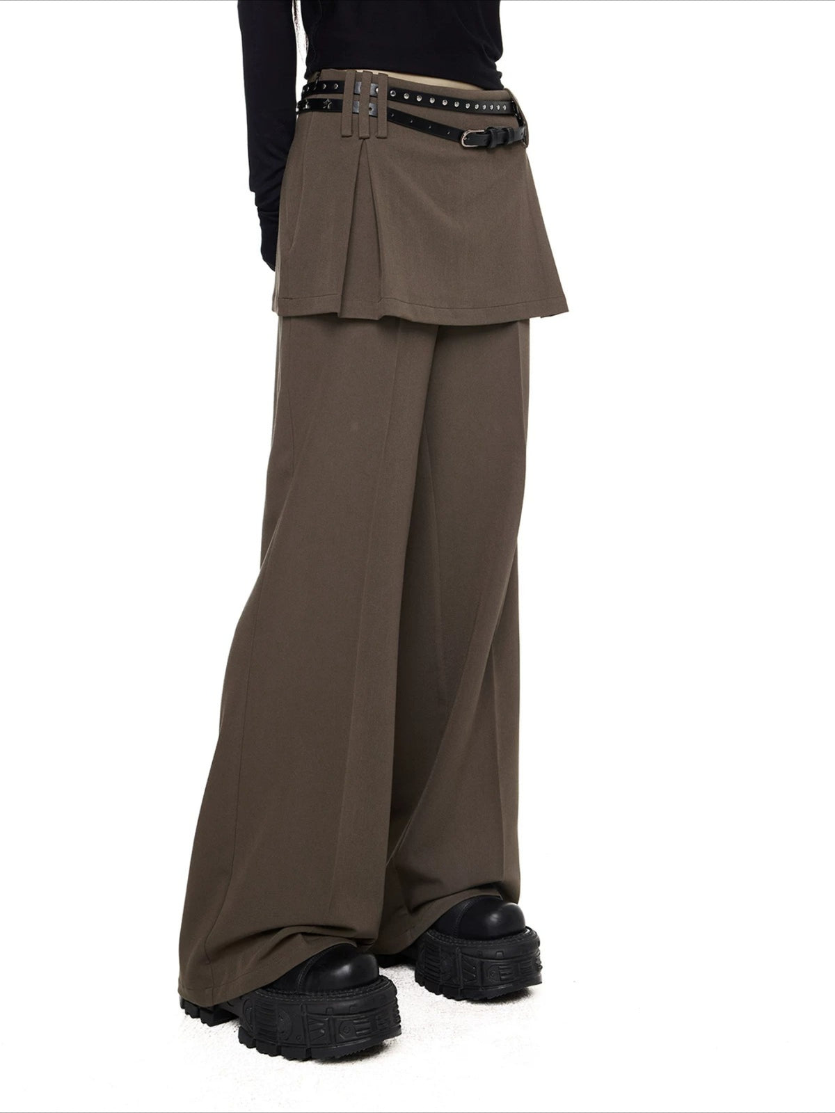 Layered Straight Pants