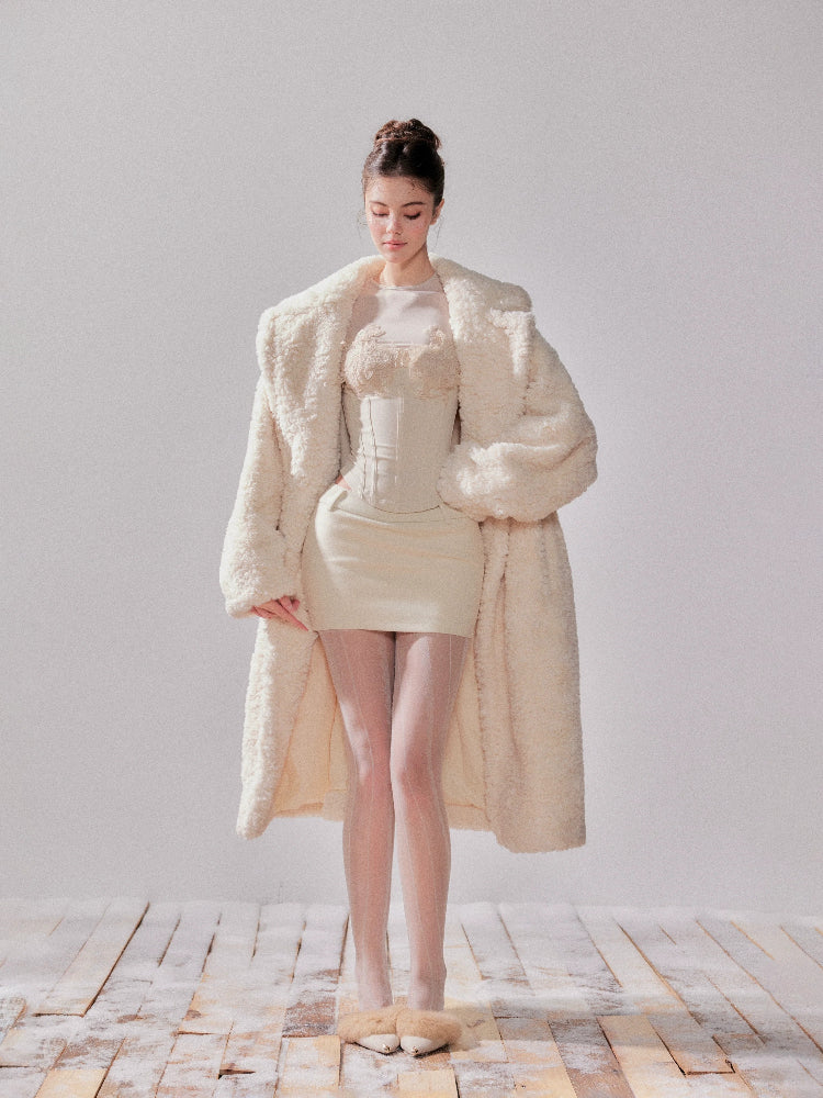 Teddy Bear Coat Eco-Friendly Oversized Lamb Wool Coat