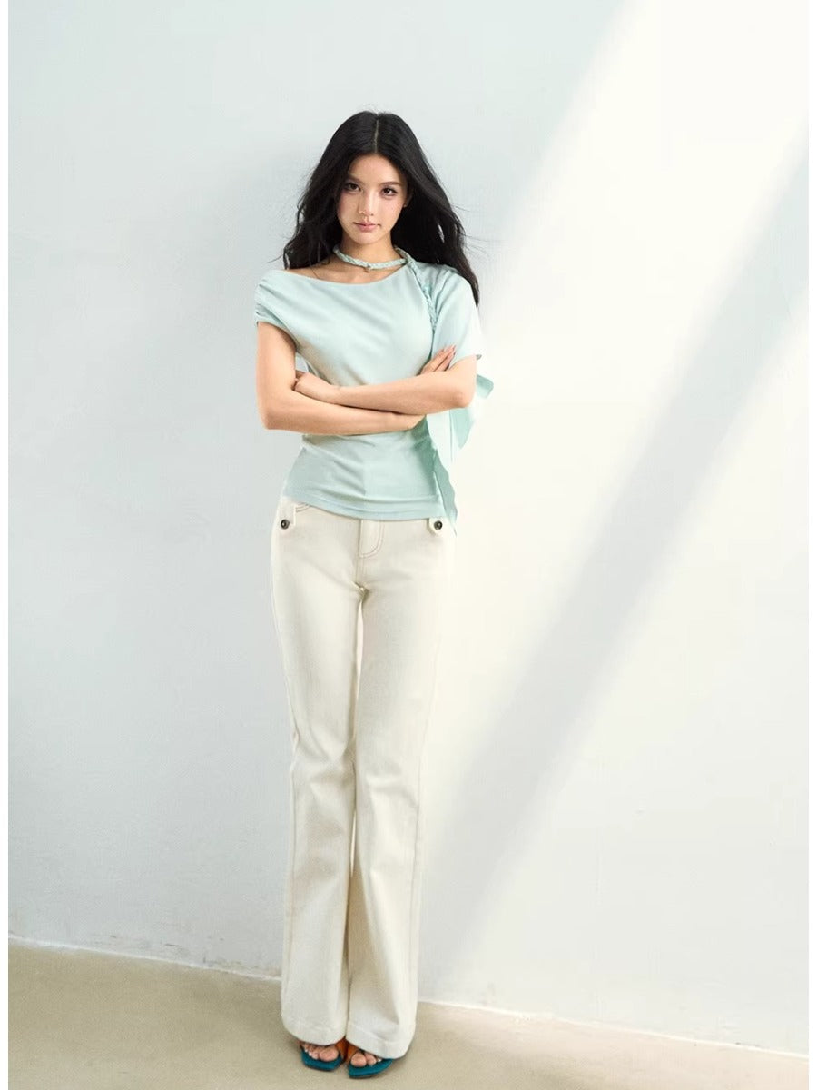 Asymmetric Off-Shoulder Top