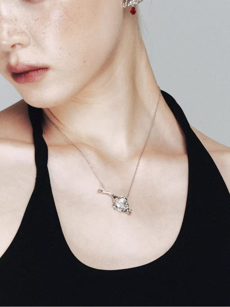 Floral Fine Chain Necklace