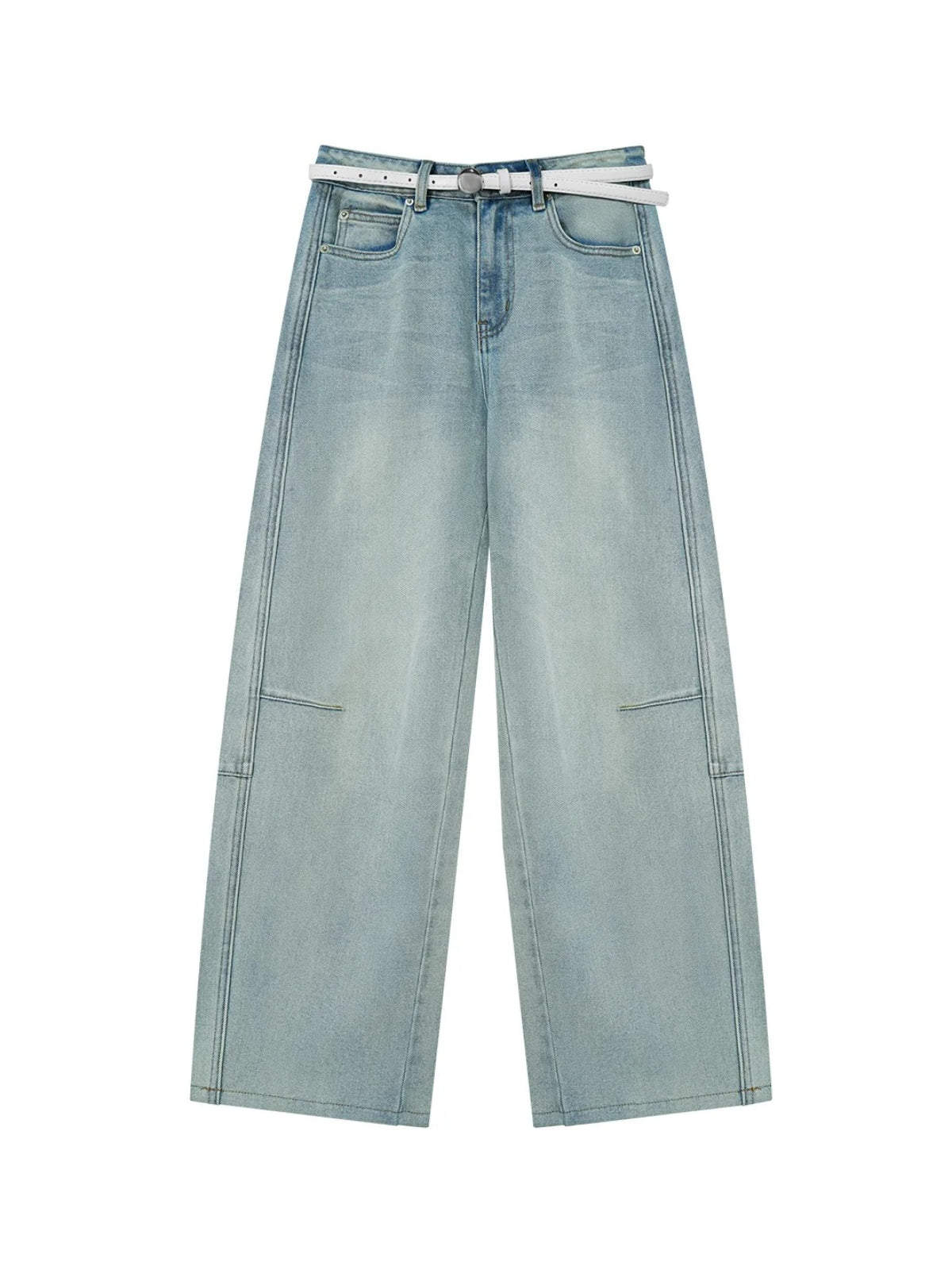 Washed Wide Leg Jeans